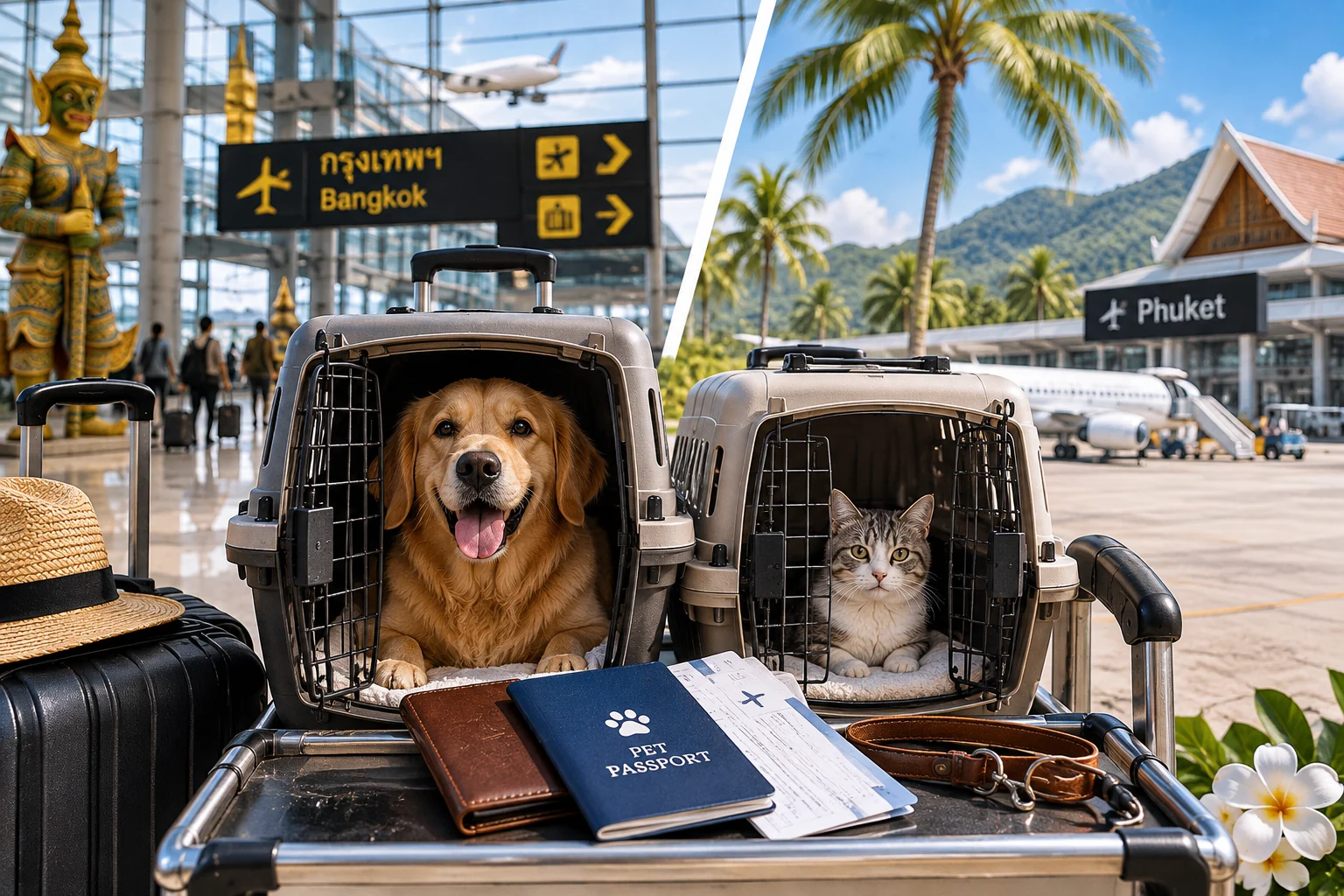 Bangkok vs Phuket Airport with a Pet 2026