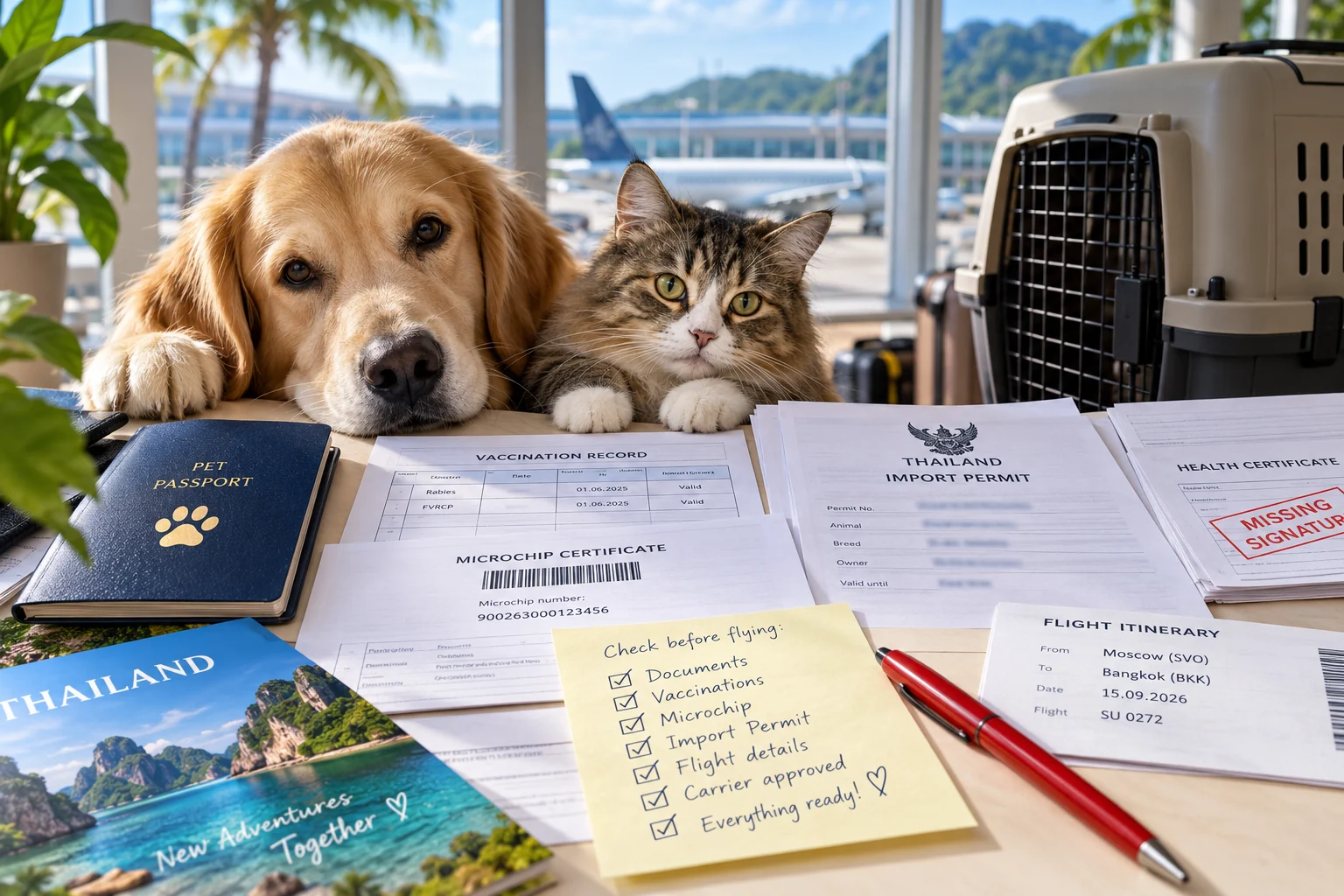 Thailand Pet Import Permit Delays: 10 Document Mistakes to Fix Before Flying